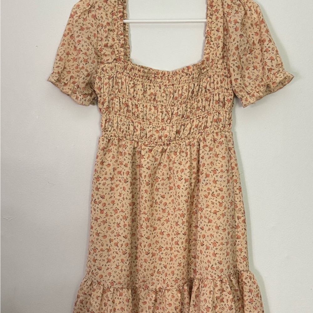 Floral Puff Sleeve Dress